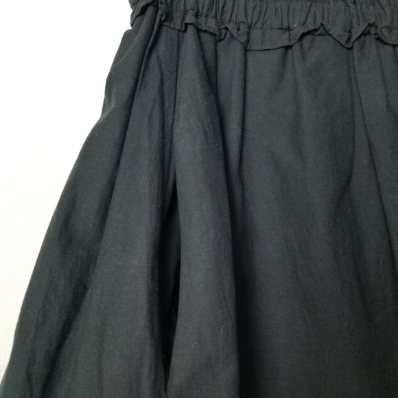 Donna Karan Black Cotton Embroidered Eyelet Hem Sleeveless A-line Dress Size 2 - Picture 7 of 16